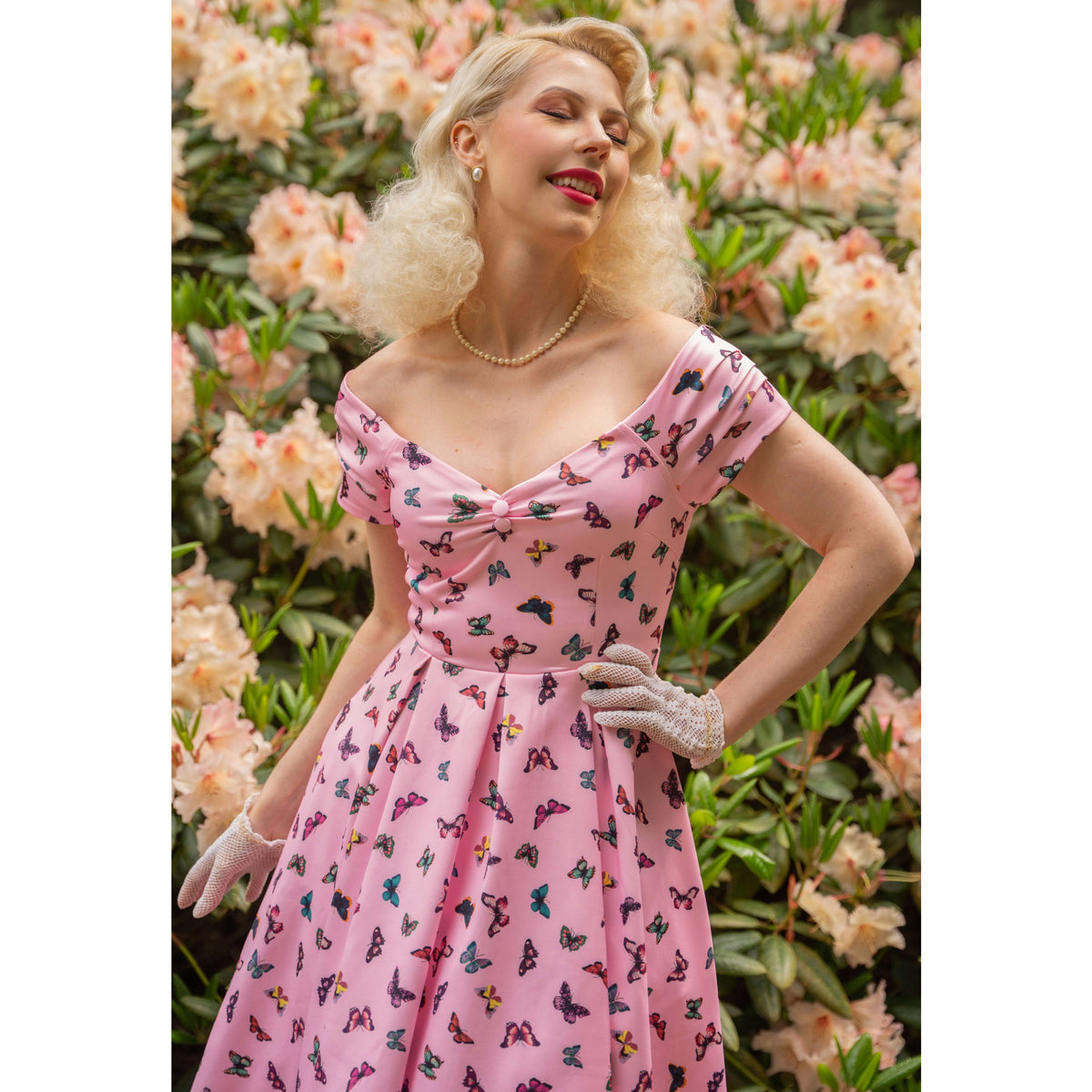 Pink Lily Butterfly Dress