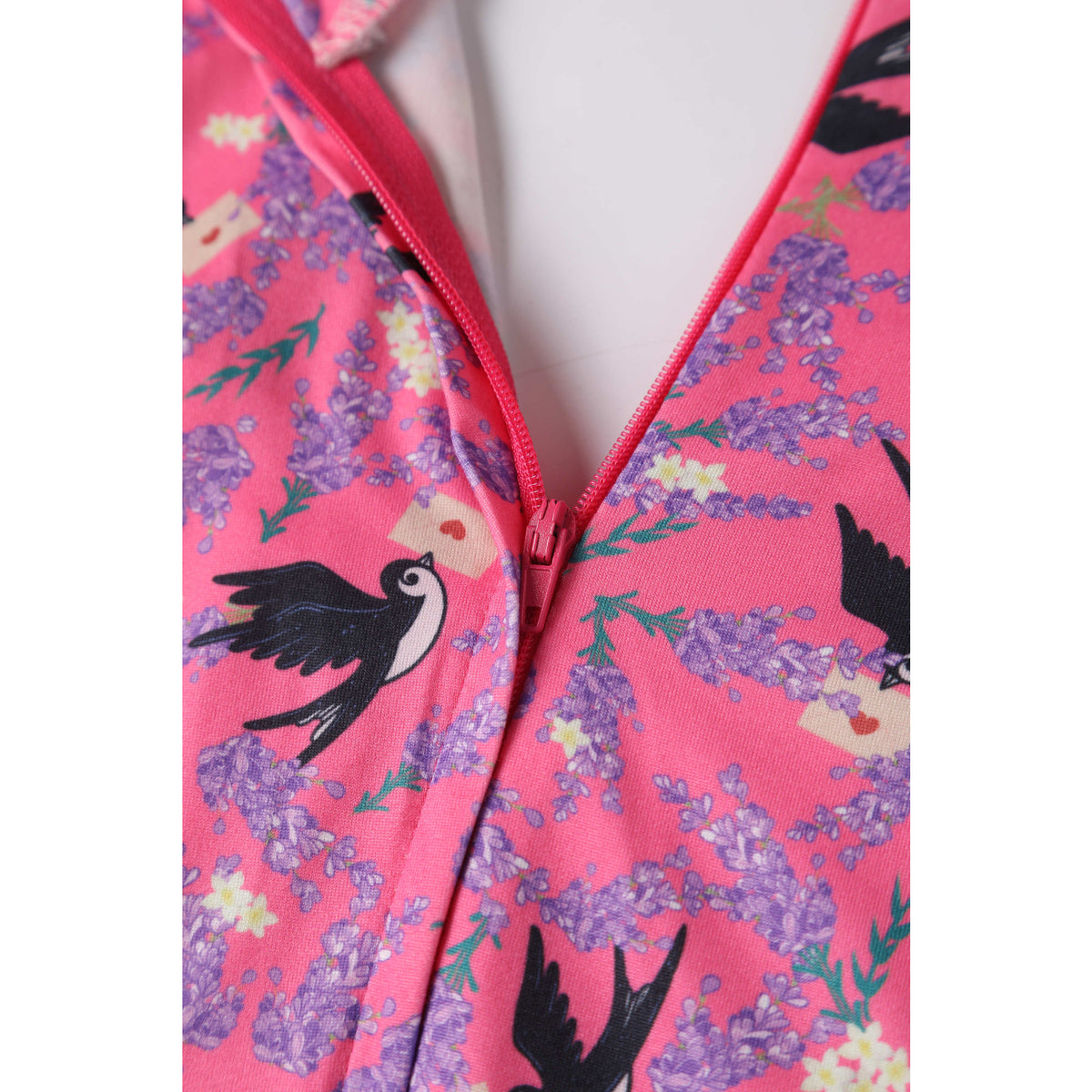 Pink Swallow Summer Dress