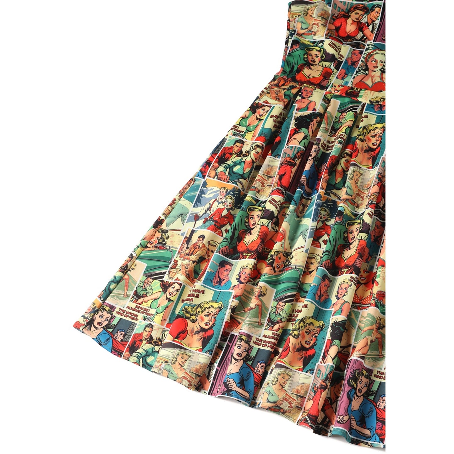 Amanda Vintage Comic Kleid