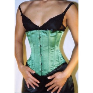 Erotex Extravagant Korsett Satin - in lila, grün und blau