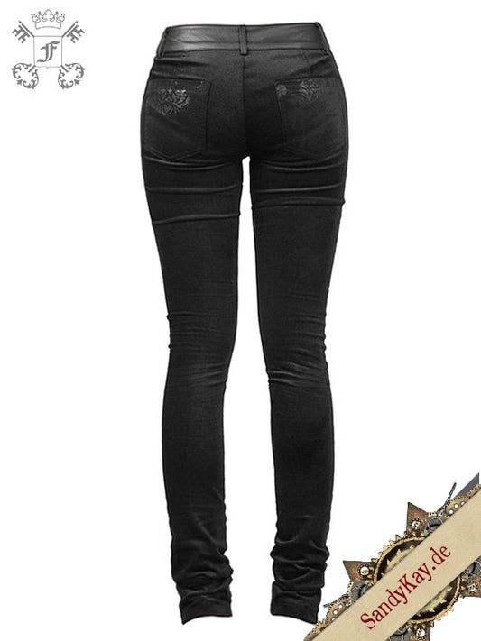 Black Damask Trousers