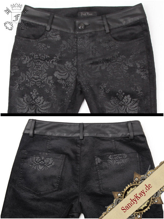 Black Damask Trousers