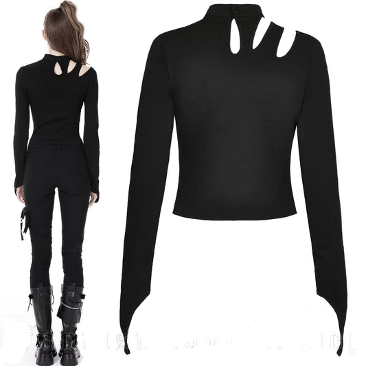 Dark City Longsleeve mit Netz