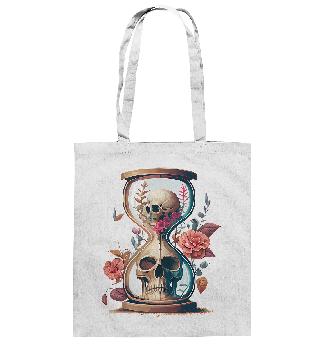 Sanduhr Skulls - Baumwolltasche