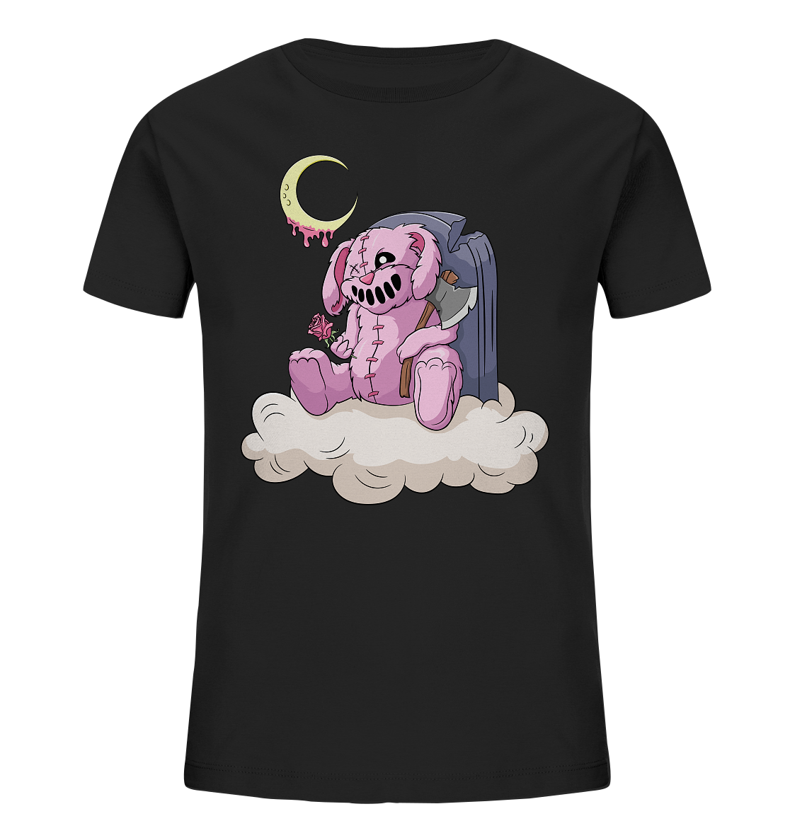 Kawaii Grave Stone Teddy - Kids Organic Shirt