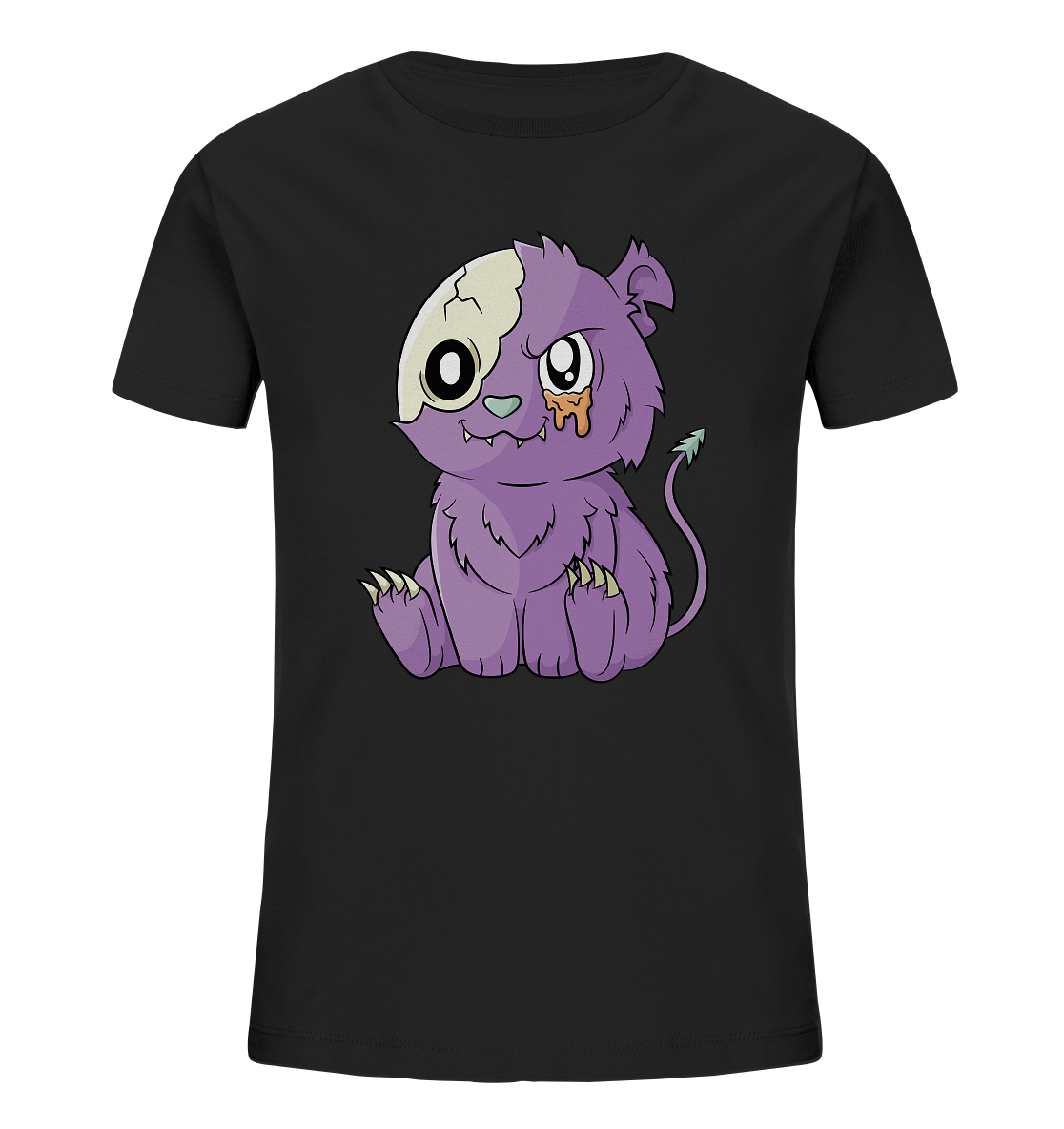 Kawaii Purple Teddy - Kids Organic Shirt