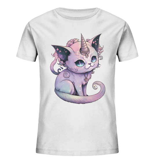 Demon Unicorn Cat - Kids Organic Shirt