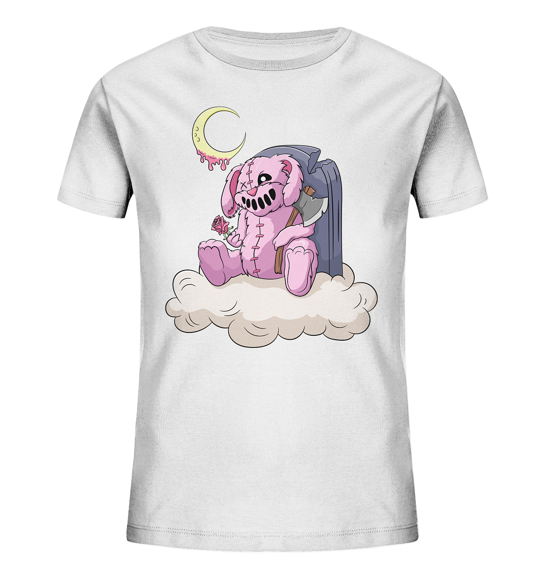 Kawaii Grave Stone Teddy - Kids Organic Shirt