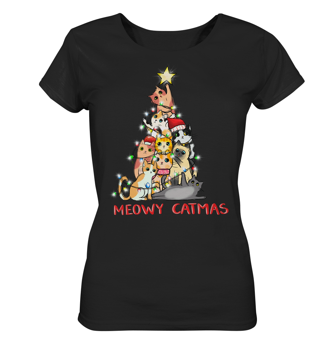 Meowy Catmas - Ladies Organic Shirt