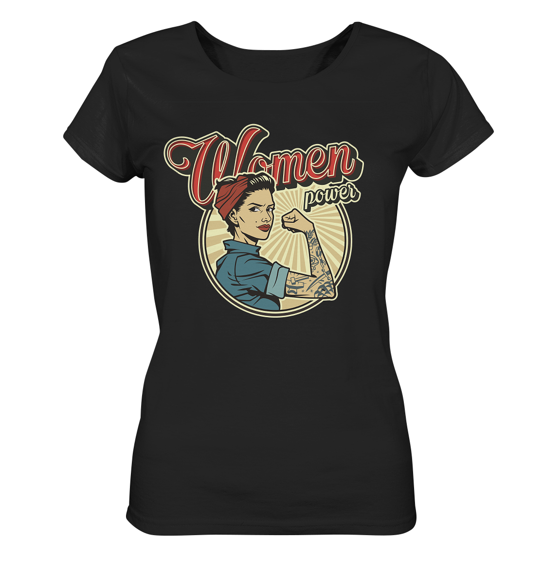 Women Power - Ladies T-Shirt mit Rockabilly Motiv