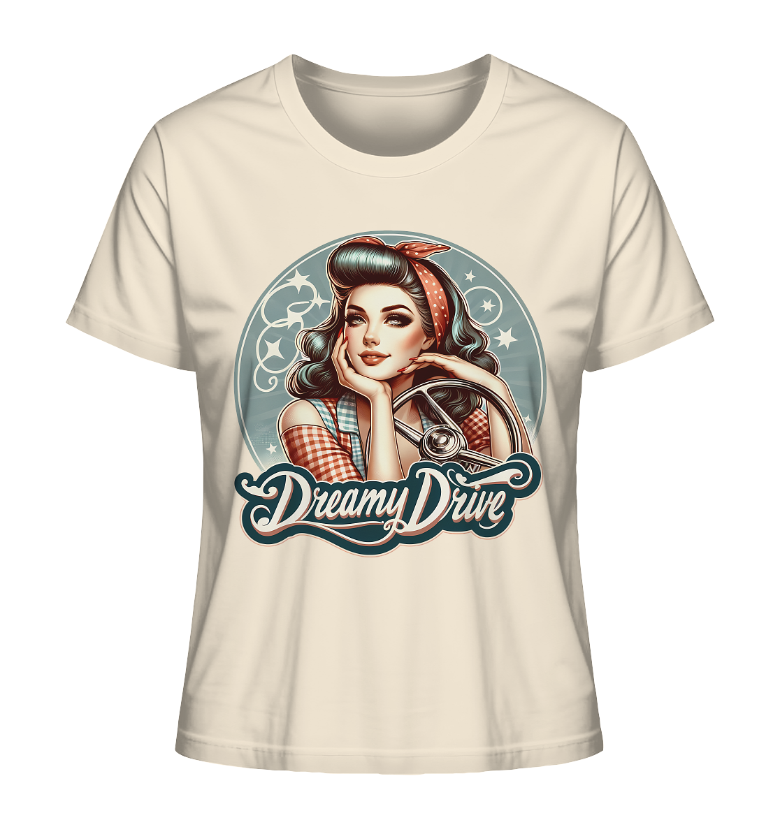 Dreamy Drive Retro Pin-Up - Ladies Organic Shirt