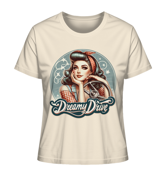 Dreamy Drive Retro Pin-Up - Ladies Organic Shirt
