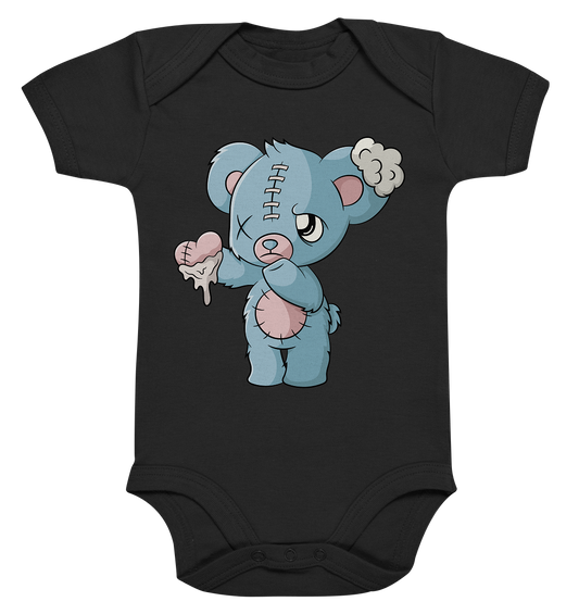 Kawaii Give you my Heart Teddy - Organic Baby Bodysuite