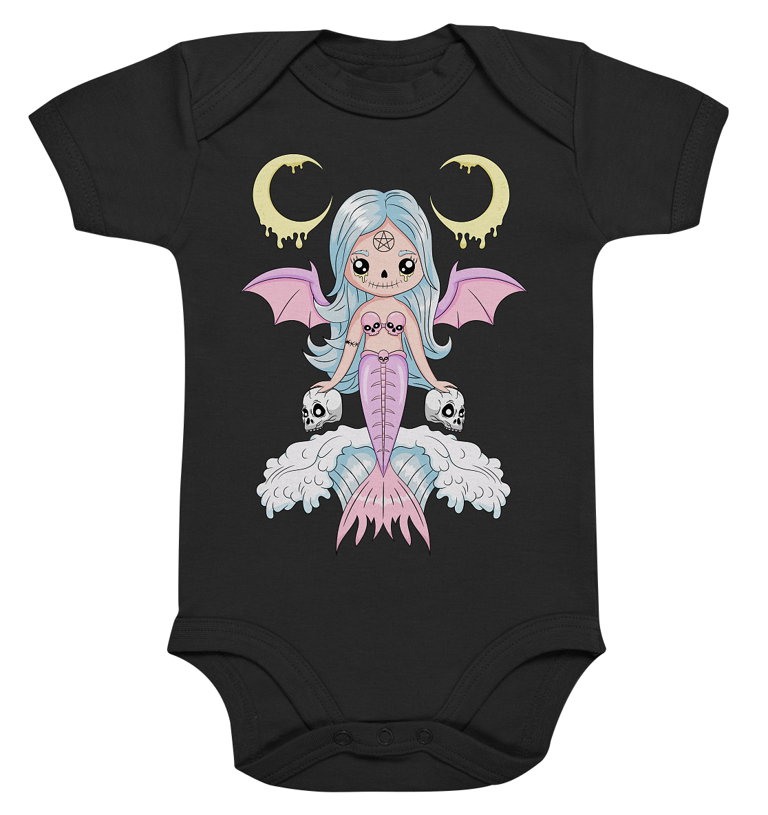 Kawaii Mermaid - Organic Baby Bodysuite