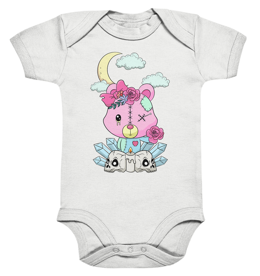 Kawaii Girly Teddy - Organic Baby Bodysuite