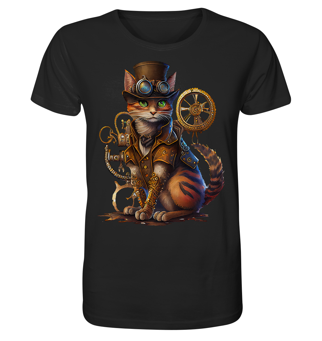 Steampunk Cat - Organic Shirt