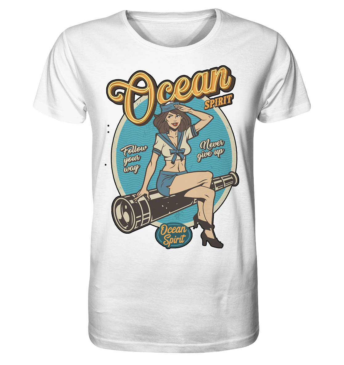 Ocean Spirt PinUp - T-Shirt mit Sailor Rockabilly Motiv