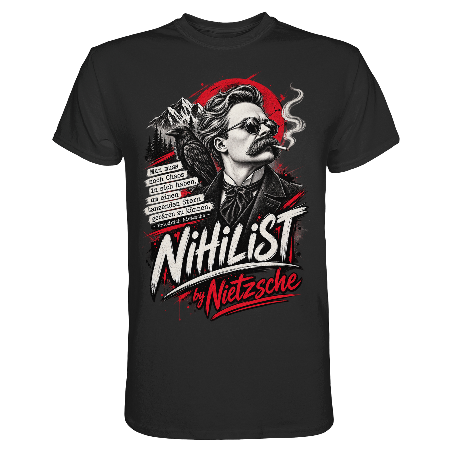 Nietzsche - Chaos Tanzender Stern Nihilist - T-Shirt