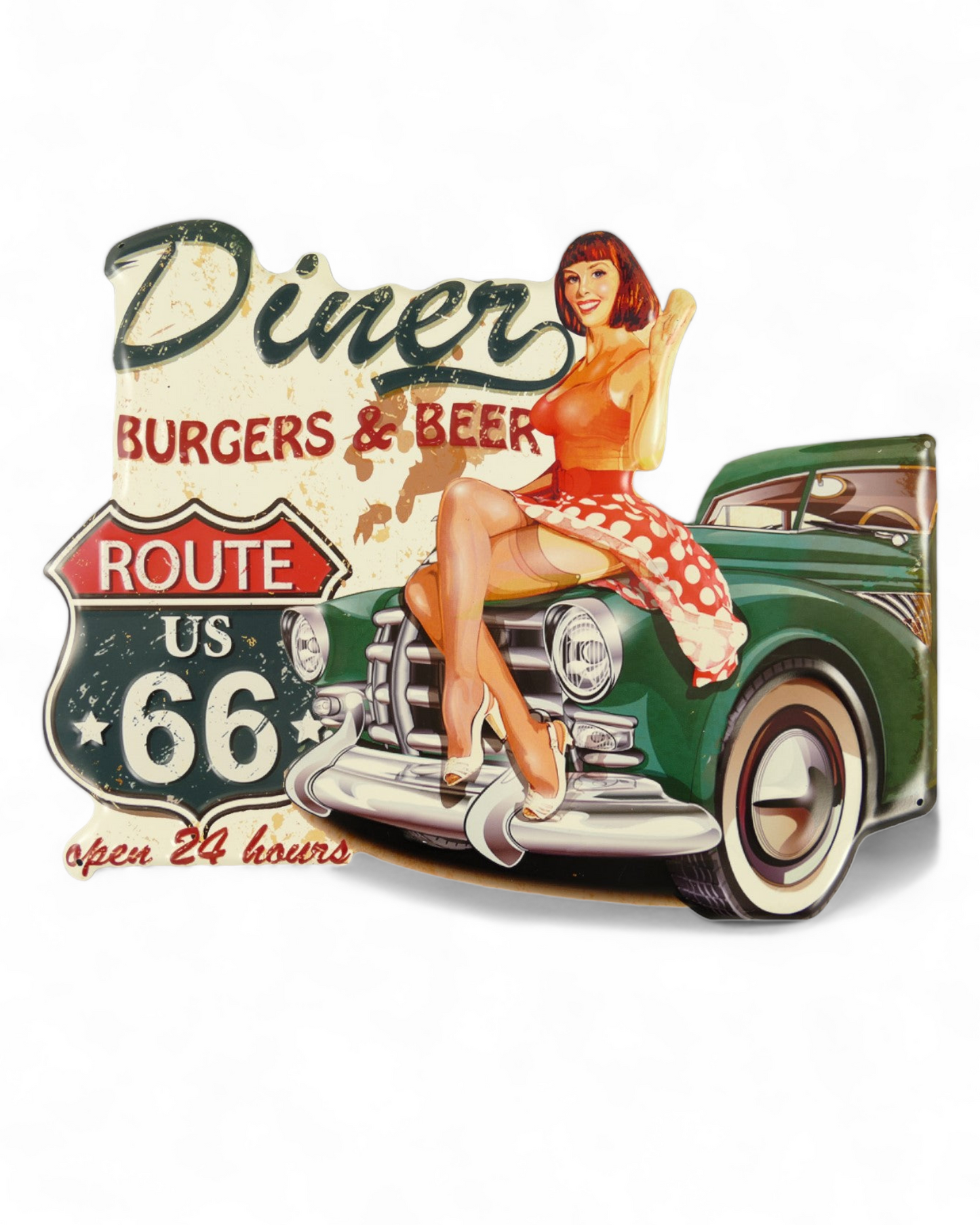 Blechschild Diner 49 cm