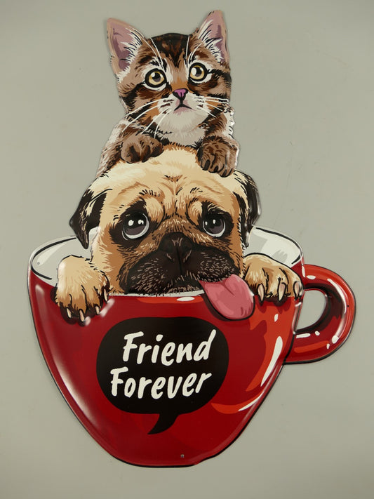 Blechschild Friend Forever 55 cm