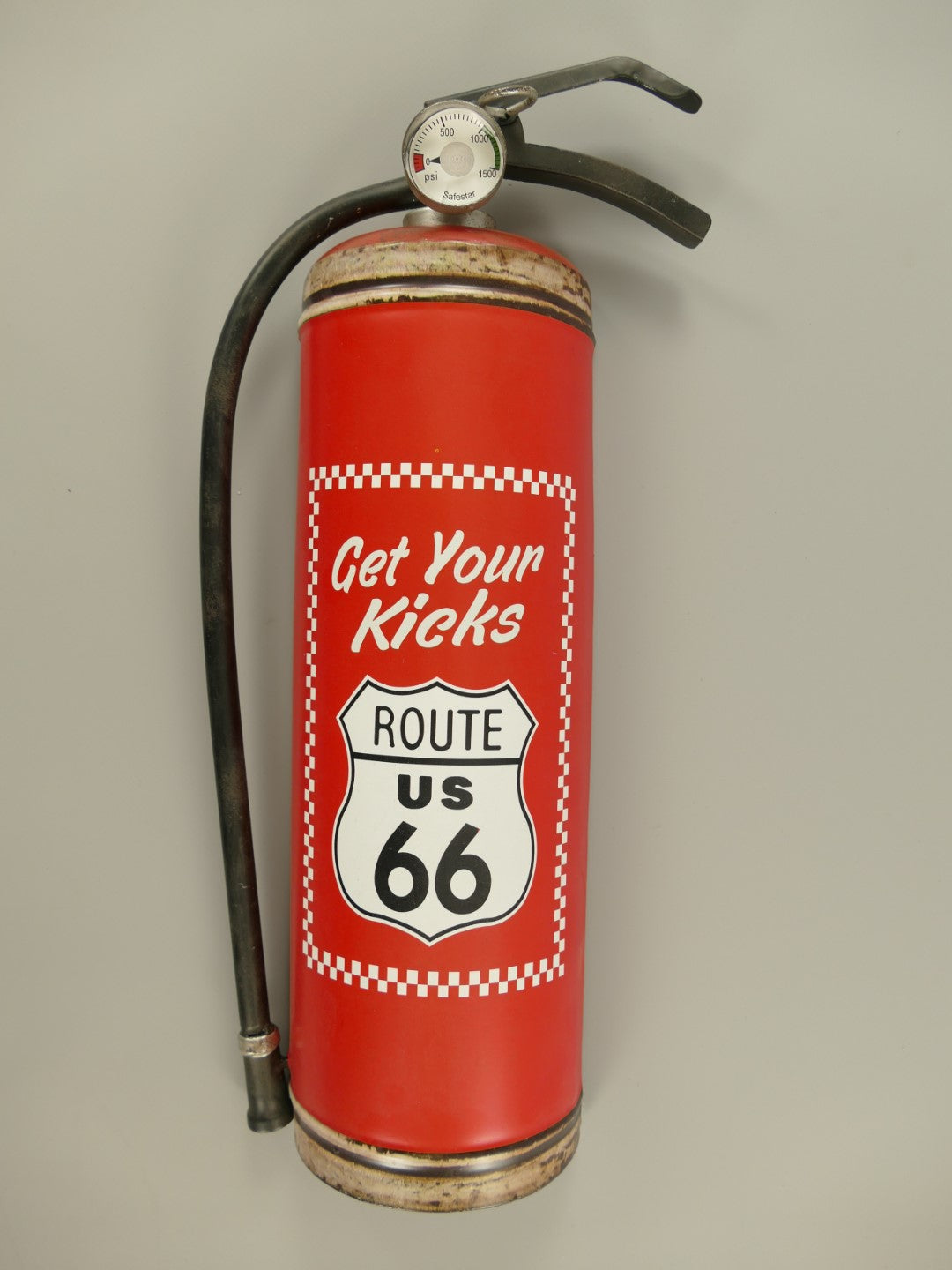 Blechschild Feuerlöscher Route 66 Retro 47 cm