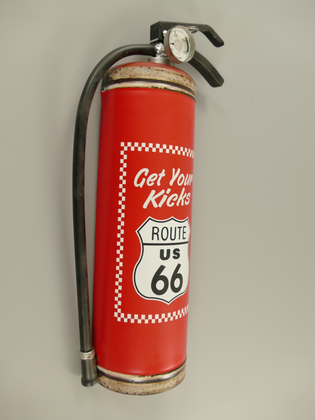 Blechschild Feuerlöscher Route 66 Retro 47 cm