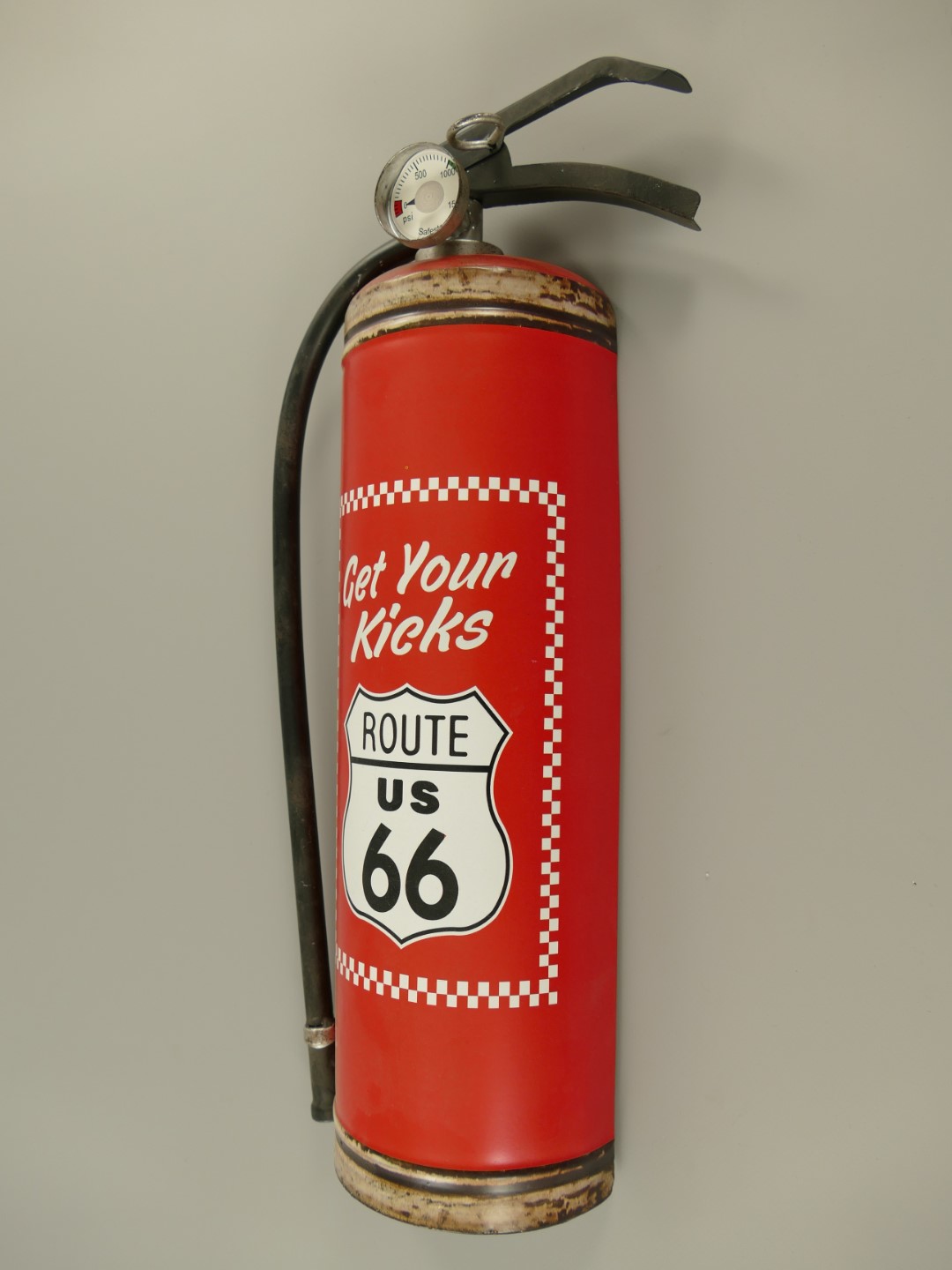 Blechschild Feuerlöscher Route 66 Retro 47 cm