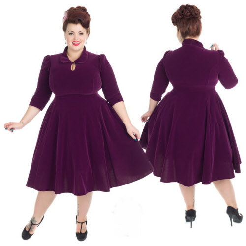 Glamour Tea Kleid in Plus Size