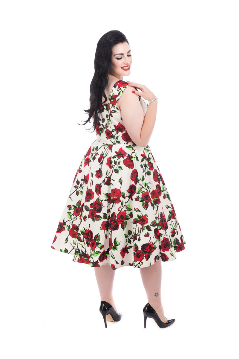 Ditsy Rose Dress - Romantisches Rosenkleid