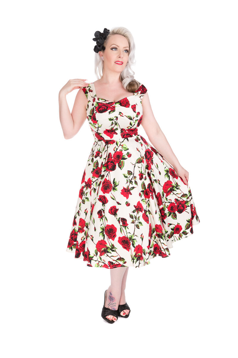 Ditsy Rose Dress - Romantisches Rosenkleid