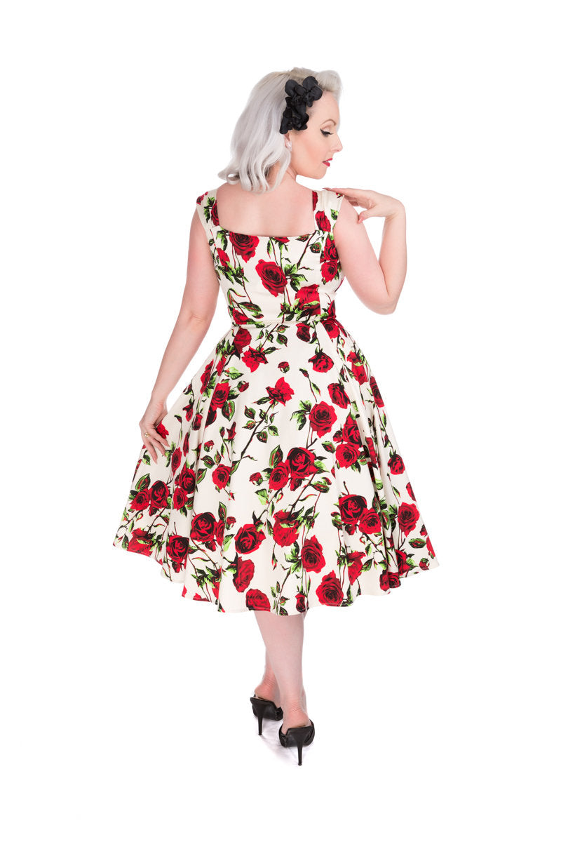 Ditsy Rose Dress - Romantisches Rosenkleid