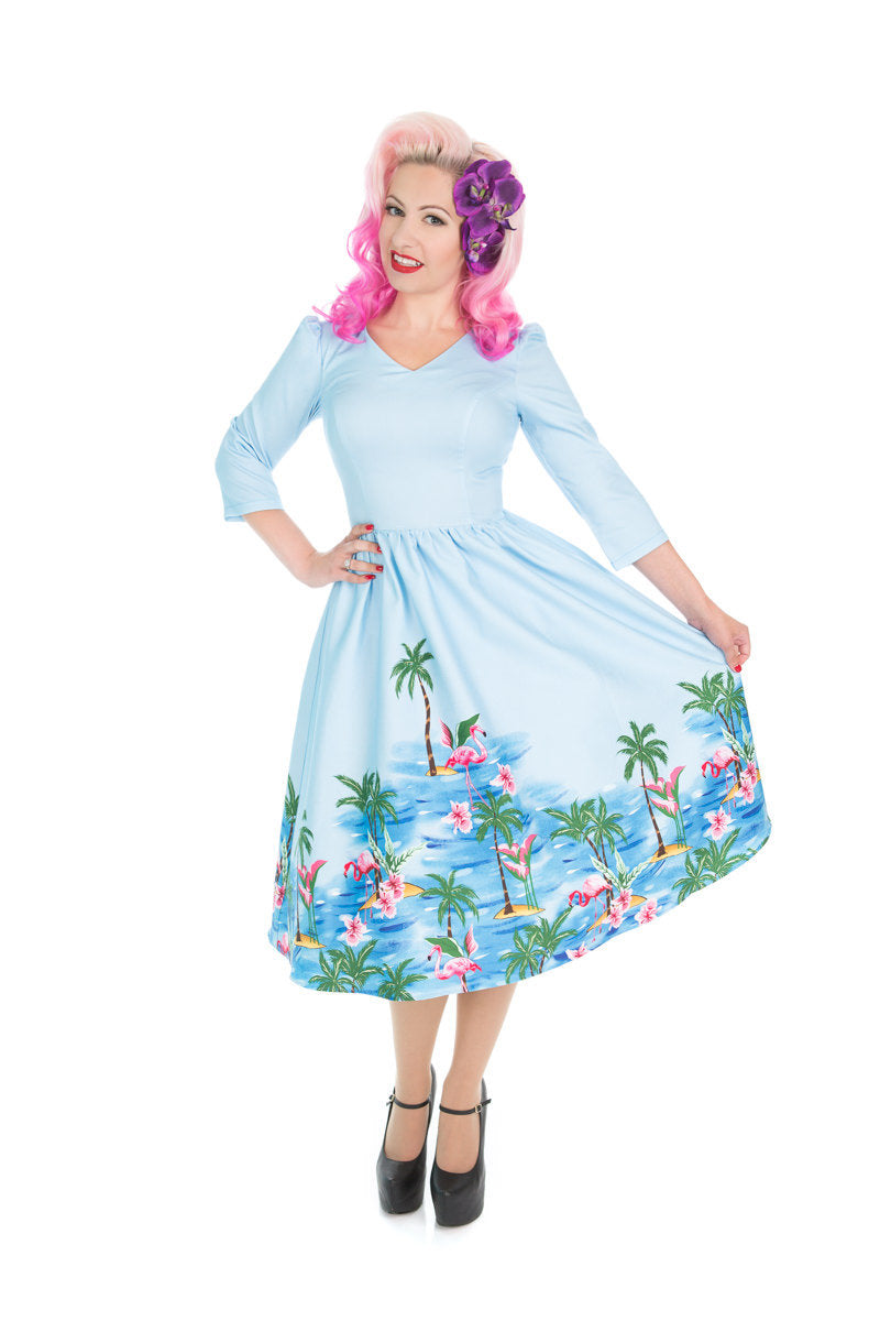 Playa Flamingo Dress
