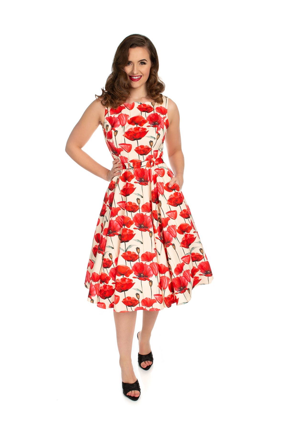 Sweet Poppy Dress - Kleid mit Mohnblumen