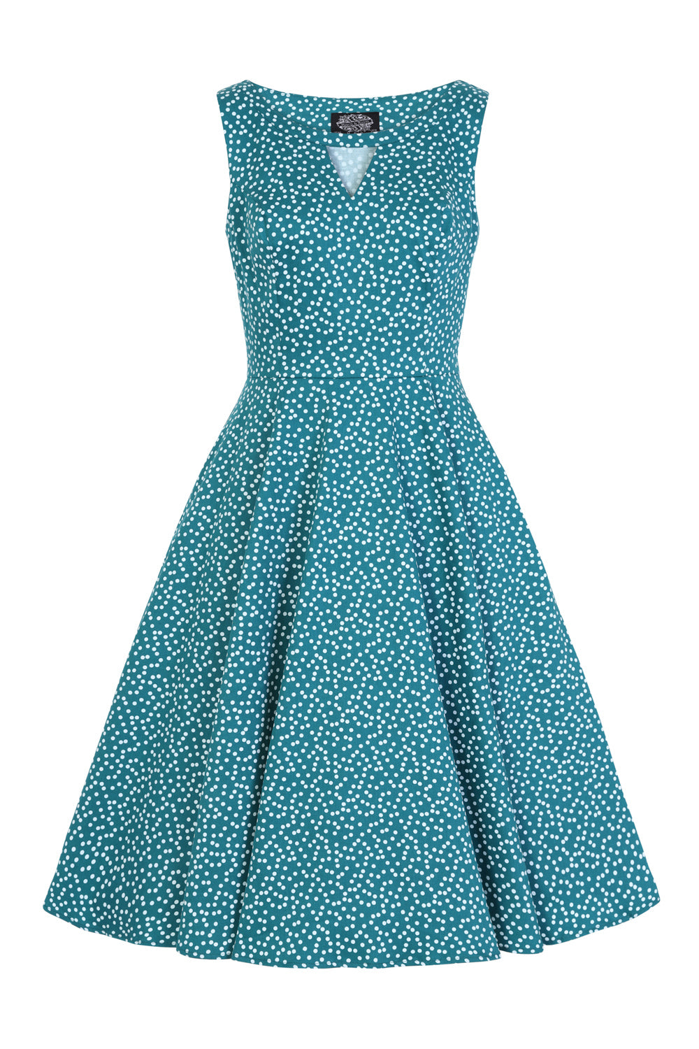 La Rose Green Dotty Dress