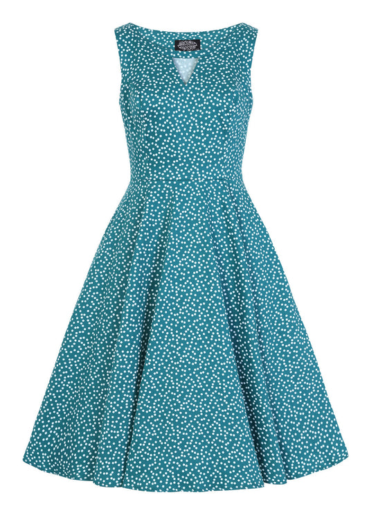 La Rose Green Dotty Dress