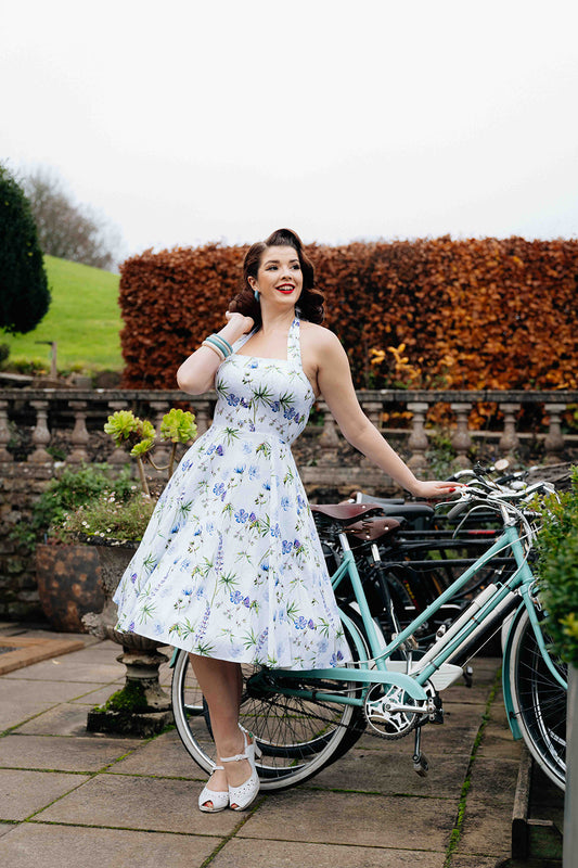 Bella Flower Neckholder Kleid