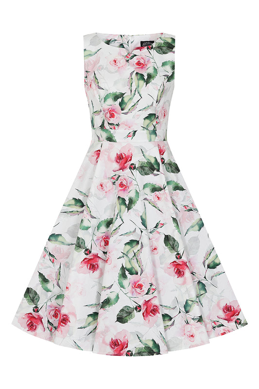 Sommer Rosen Vintage Kleid