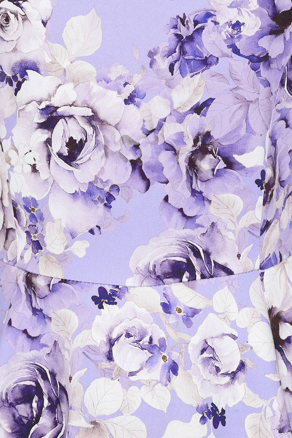 Purple Bonnie Dress - Retro Fleid mit lila Blumen