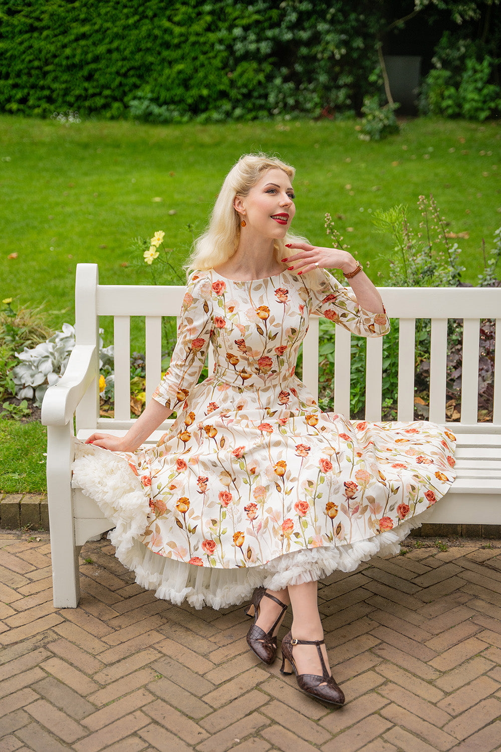 Robyn Floral Rosen-Kleid