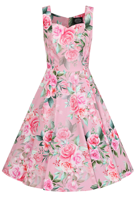 Vintage Rosen Kleid Nellie