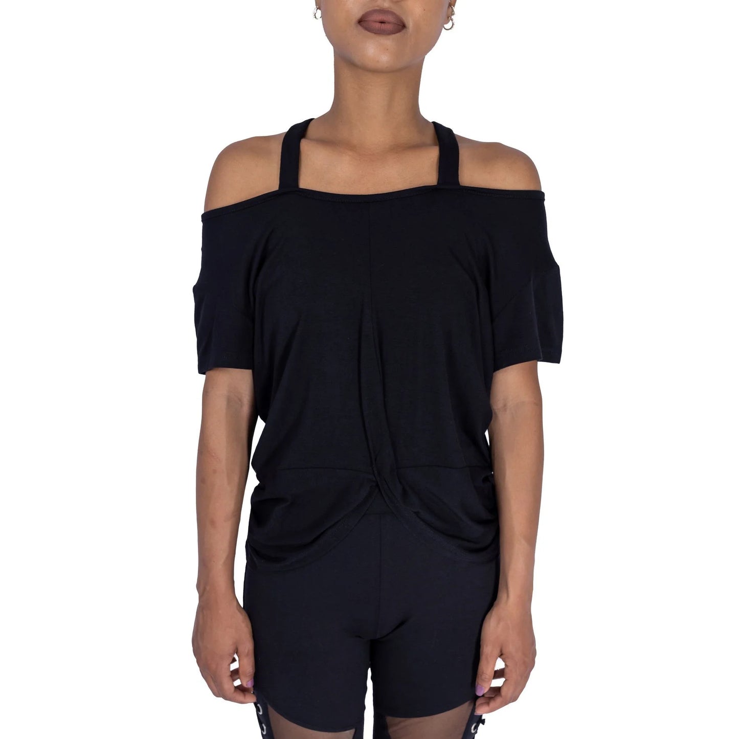 Dara Top - schulterfreies Gothic Shirt