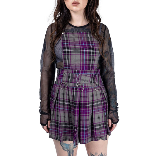 Faye Pinafore Dress purple
