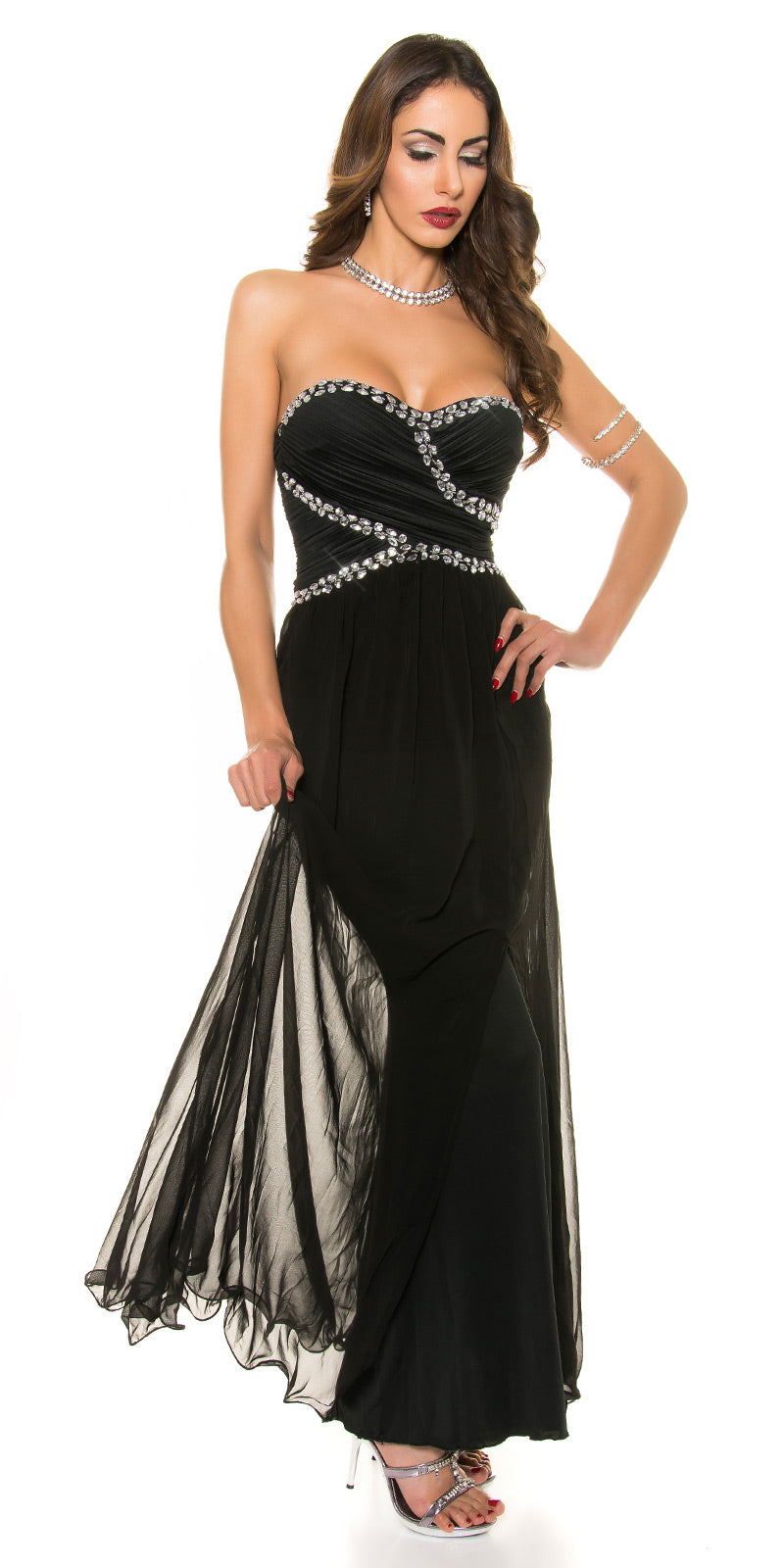 Goddess Abendkleid mit Tüll