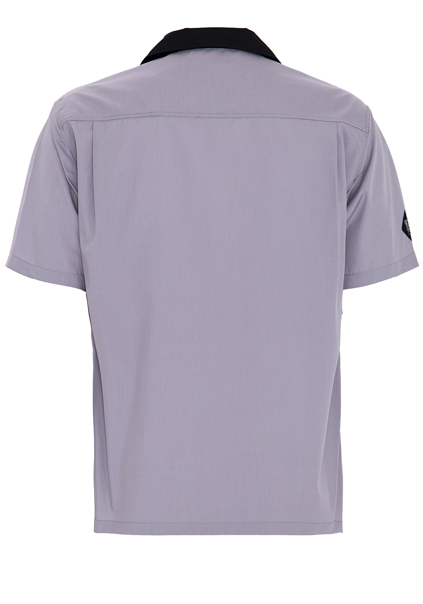 V8 Skull Retro Bowling Hemd grau