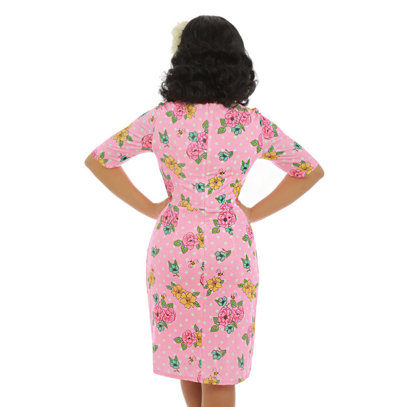 Tanya Pencil Kleid rosa