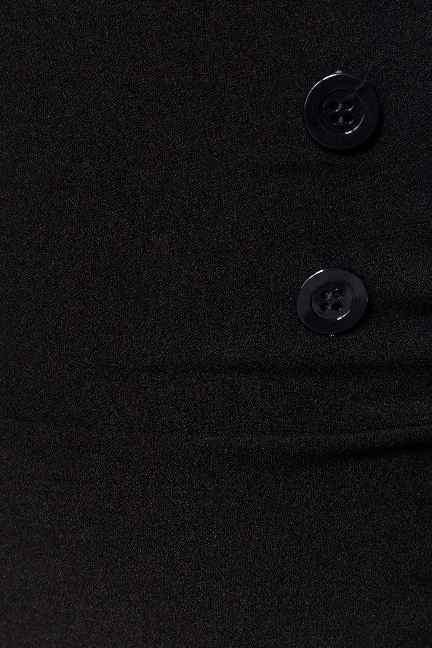 High Waist Bleistiftrock schwarz