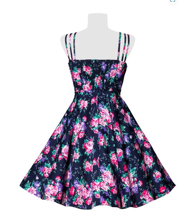 Vintage Flower Sommer Kleid