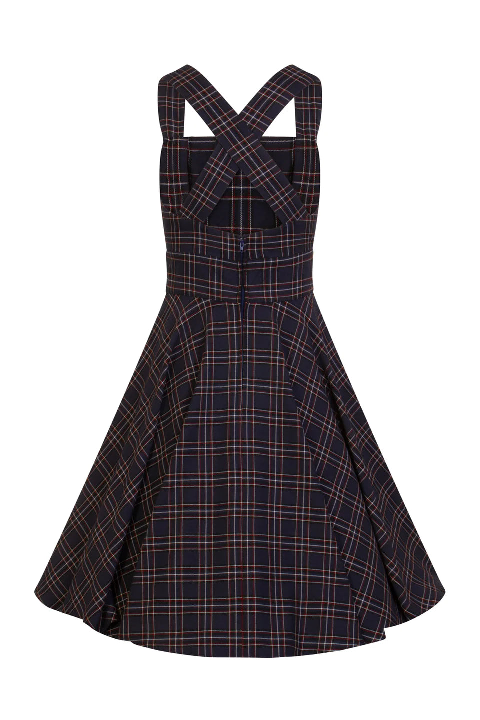 Peebles Latz-Kleid Tartan grün-kariert