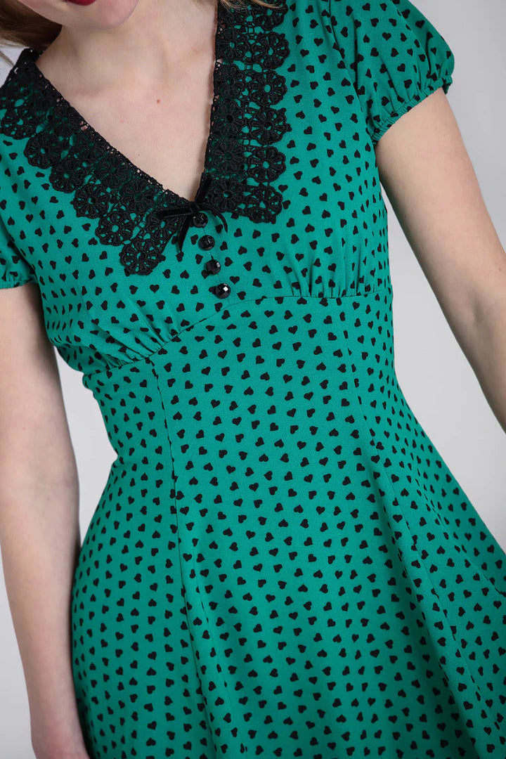 Paradisum Minikleid in grün