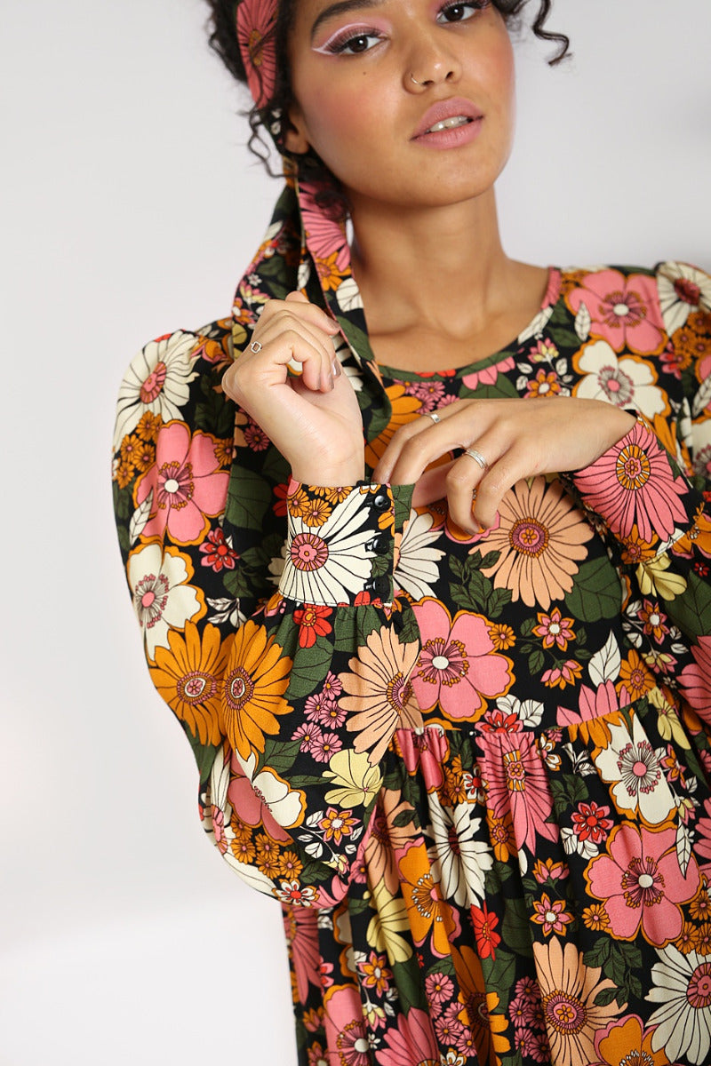 Monique 70er Minikleid